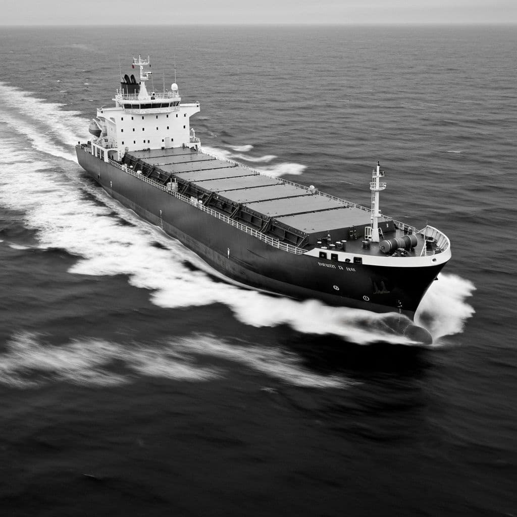 Modern shipping vessel